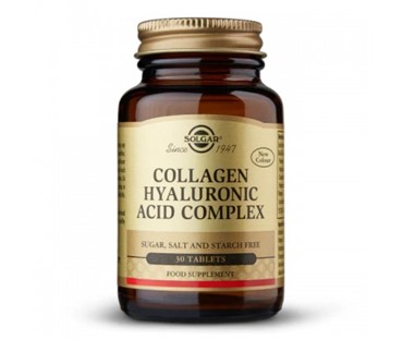 SOLGAR COLLAGEN HYALURONIC ACID COMPLEX TBL A30