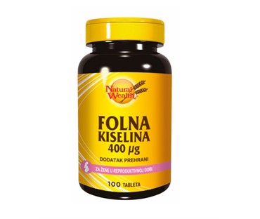 Natural Wealth Folna kiselina 400 μg