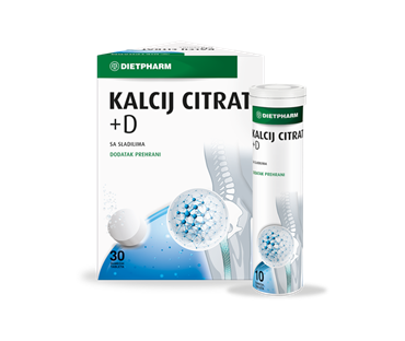 Dietpharm Kalcij citrat + D, 30 kapsula