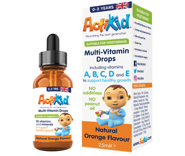 Actikid multivitaminske  kapi 25 ml 0+mj.