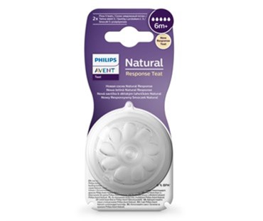 AVENT SILIKONSKI SISAČ NATURAL RESPONSE 6 KAPI