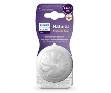 AVENT SILIKONSKI SISAČ NATURAL RESPONSE 3 KAPI