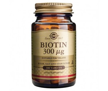 SOLGAR BIOTIN 300 µg TBL A100