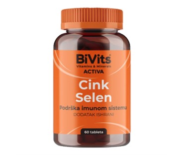 Bivits activa Cink + Selen 60 tableta