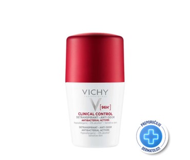 Vichy Deo Clinical Control Roll-on dezodorans protiv neugodnih mirisa do 96h 50 ml