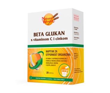 Natural Wealth Beta glukan s vitaminom C i cinkom