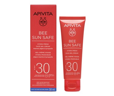 Apivita Bee Sun Safe Hydra Fresh Gel-krema za lice SPF30, 50 ml