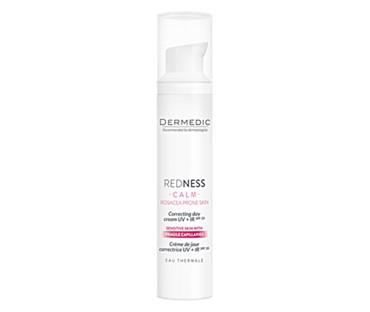 DERMEDIC REDNESS CALM ROSACEA PRONE SKIN KOREKTIVNA DNEVNA KREMA UV+IR SPF 20 40 ML