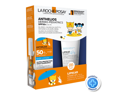La Roche-Posay Anthelios dermo-pediatrics mlijeko za bebe SPF50+ 50 ml + syndet gratis