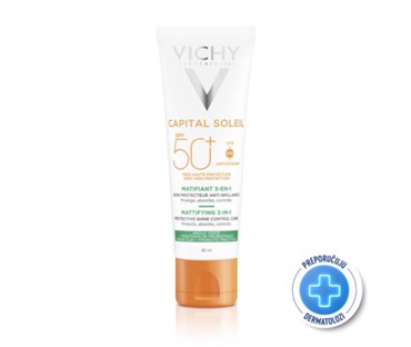 Vichy Capital Soleil Matirajuća 3u1 njega SPF50+ 50 ml