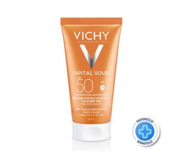 Vichy Capital Soleil Emulzija Mat Dry touch finish za lice SPF50 50 ml
