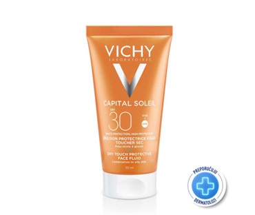 Vichy Capital Soleil Emulzija Mat Dry touch finish za lice SPF30 50 ml