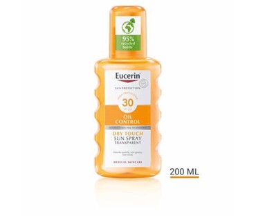 Eucerin Oil Control Transparent sprej za zaštitu od sunca SPF 30 200 ml