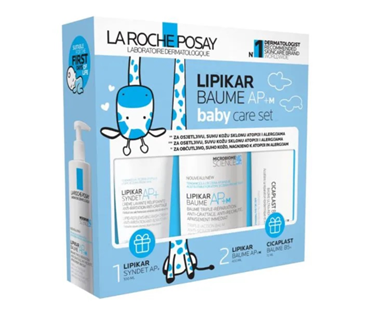 La Roche-Posay Baby Care Set Lipikar Balzam AP+M 400 ml + POKLON Lipikar Sindet 100 ml + Cicaplast Balzam 15 ml