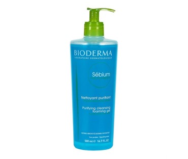 BIODERMA SEBIUM PJENUŠAVI GEL ZA PRANJE MASNE I MJEŠOVITE KOŽE 500 ML