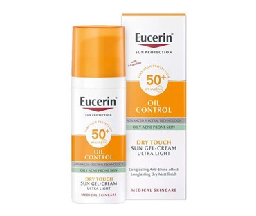 Eucerin Oil Control Dry Touch gel-krema za zaštitu kože lica od sunca SPF 50+50 ml