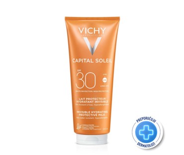 Vichy Capital Soleil Hidratantno mlijeko za zaštitu od sunca za lice i tijelo SPF30 300 ml
