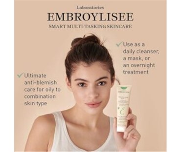 EMBRYOLISSE 3 IN 1 SECRET PASTE-SREDSTVO ZA ČIŠĆENJE LICA,MASKA PROTIV SJAJA I TRETMAN PROTIV PRIŠTIĆA 100ML