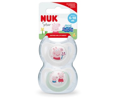 NUK DUDA SILIKON 2/2 STAR PEPPA PIG