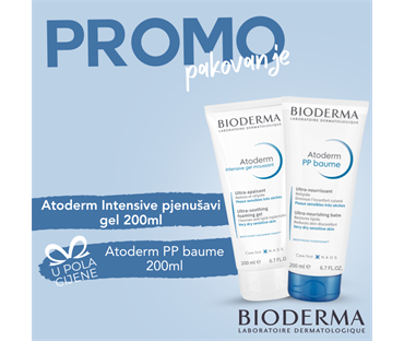 BIODERMA ATODERM INTENSIVE PJENUŠAVI GEL 200 ML+AT.PP BAUME -50% 200 ml