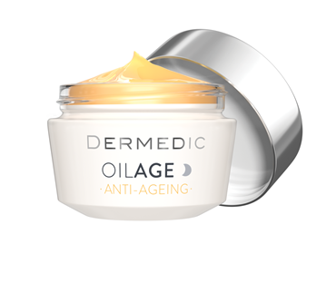 DERMEDIC OILAGE ANTI-AGEING NOĆNA KREMA ZA REGENERACIJU I OBNOVU GUSTOĆE KOŽE LICA 50 ML