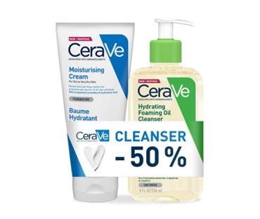 CERAVE HIDRATANTNA KREMA 177 ML+HIDRATANTNO ULJE ČIŠĆENJE 236 ML