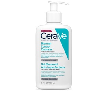 CERAVE BLEMISH CONTROL CLEANSER GEL ZA ČIŠĆENJE ZA KOŽU SKLONU NEPRAVILNOSTIMA 236 ML