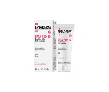 EPTADERM EPTA PSO 10 BOGATA EMULZIJA UREA 10 % ZA SUHU KOŽU 200 ML