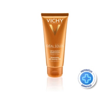 Vichy Capital Idéal Soleil hidratantno mlijeko za samotamnjenje lica i tijela 100 ml